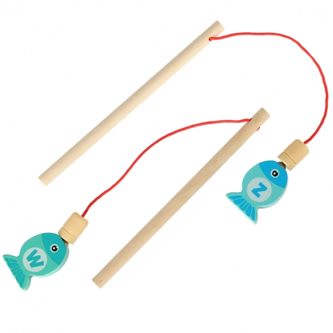 Jeu éducatif en bois pour enfants - Pêche magnétique