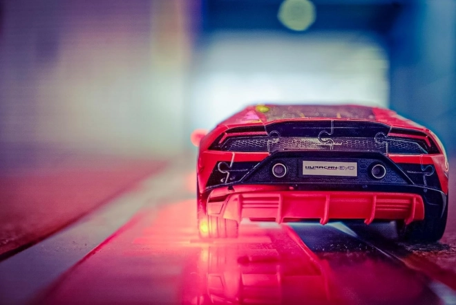 Puzzle 108 pièces 3D Véhicules Lamborghini Huracan Evo Arancio
