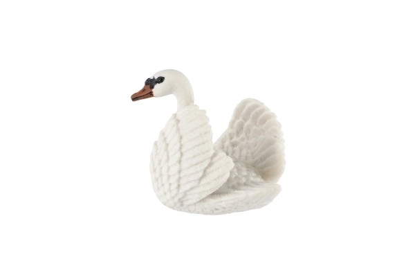 Cygne grand en plastique zooted 7cm dans un sachet