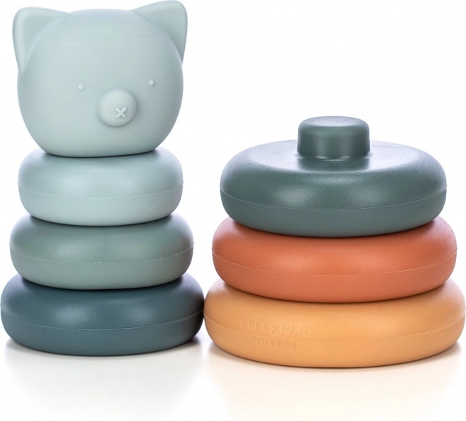 Tour en silicone et anneau de dentition Ourson