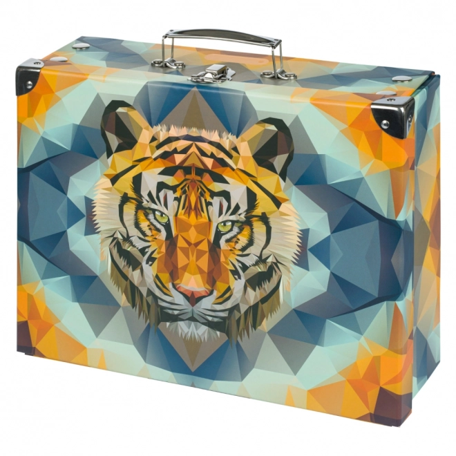 BAAGL Valise scolaire pliable Tiger avec ferrures