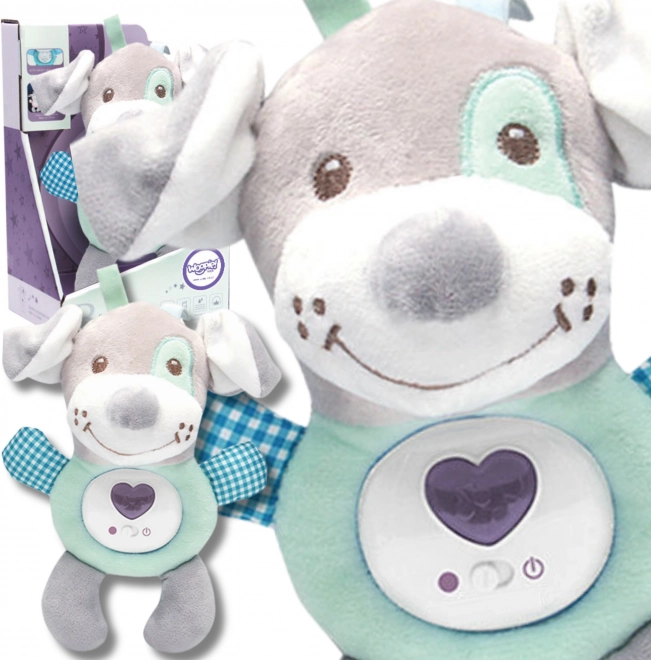Woopie Chien en Peluche Interactif avec Sons et Lumière Apaisants