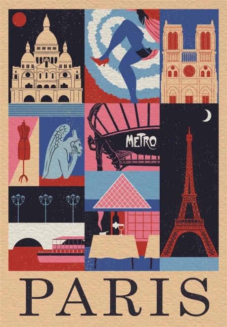 Puzzle 1000 pièces Style in the City Paris – boîte compacte
