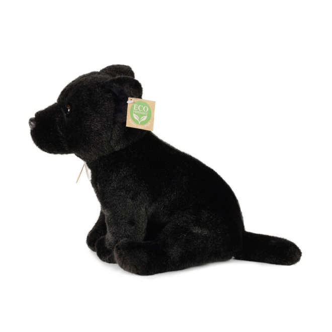 Chien en peluche bull terrier du Staffordshire 30 cm noir ÉCO-RESPONSABLE
