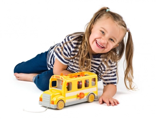 Autobus scolaire joyeux avec lumières et sons Woody