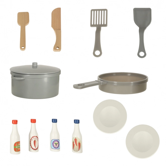 Cuisinière en bois MDF menthe pour enfants
