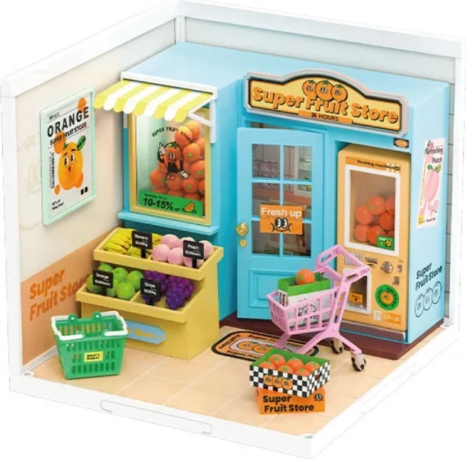 Rolife DIY Maisonnette: Magasin de fruits avec éclairage LED