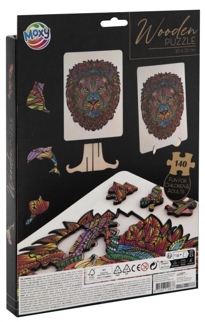 Puzzle Contour MOXY Lion 140 Pièces