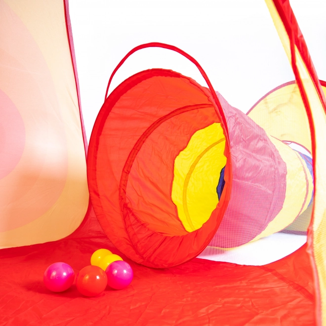 Tente avec tunnel et balles