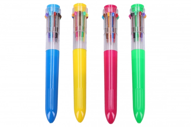 Stylo bille multicolore (10 couleurs)