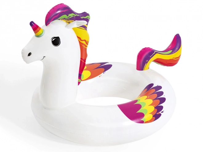 Grand anneau gonflable Arc-en-ciel Licorne