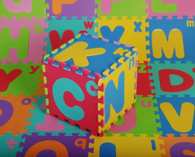 Puzzle en mousse Lettres pour enfants 3+ Mousse EVA + Grandes et petites lettres Alphabet + Tapis de sol