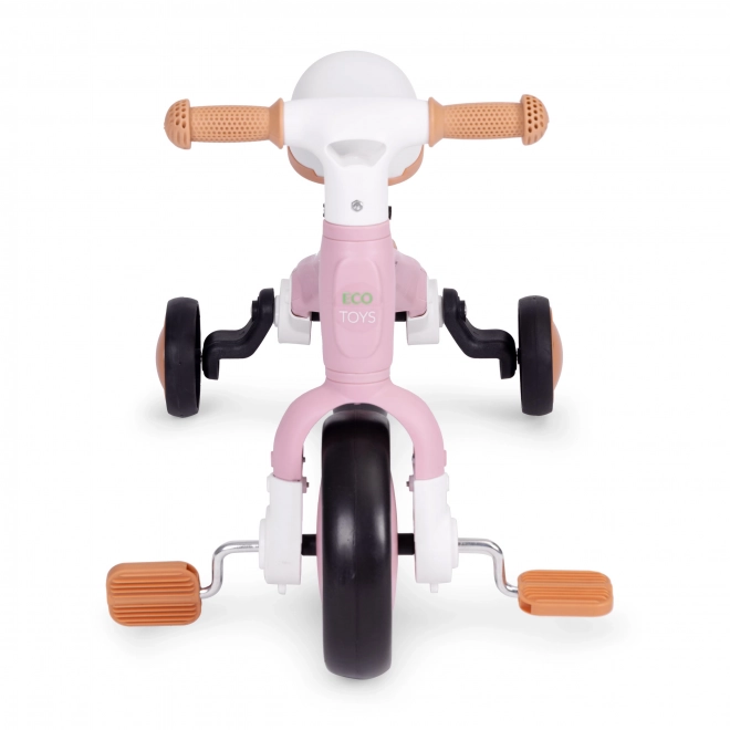 Vélo d'équilibre avec pédales - roues latérales d'entraînement 3 en 1 ECOTOYS