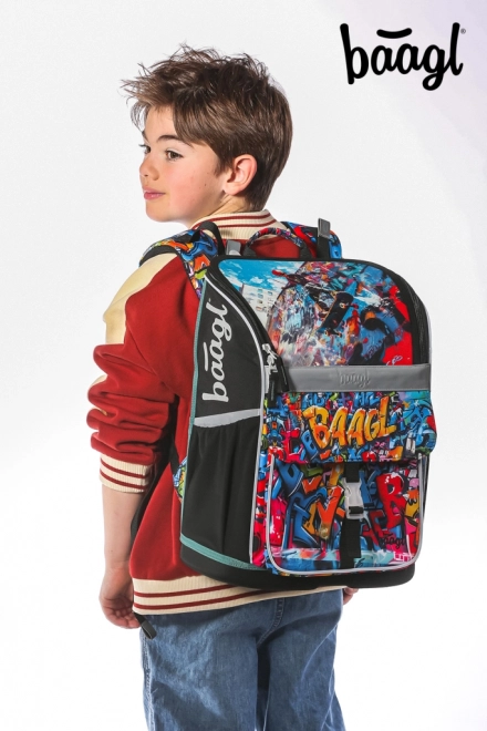 Ensemble pour écoliers Zippy Skatepark: cartable, trousse, sac, tablier et portefeuille