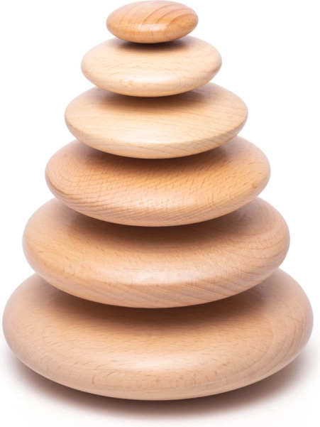 Jeu d’équilibre avec galets en bois BIGJIGS BABY