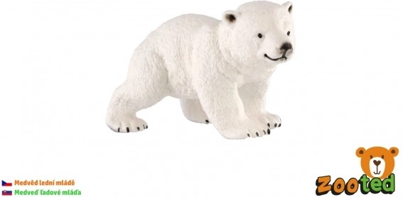 Figurine en plastique ourson polaire 6 cm