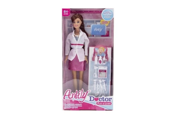 Poupée Anlily médecin avec accessoires