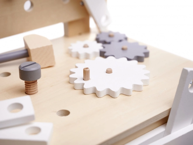 Atelier en bois avec outils
