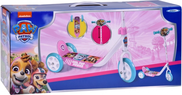 Trottinette à trois roues Paw Patrol rose pour enfants