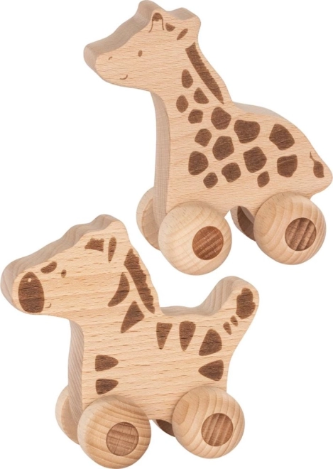 Safari d’animaux sur roulettes à pousser