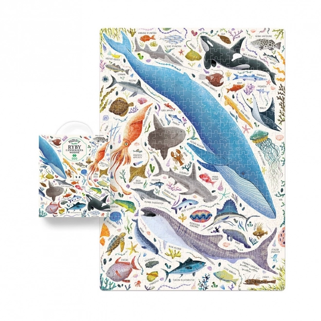 Puzzle Puzzlove Poissons et créatures aquatiques 500 pièces