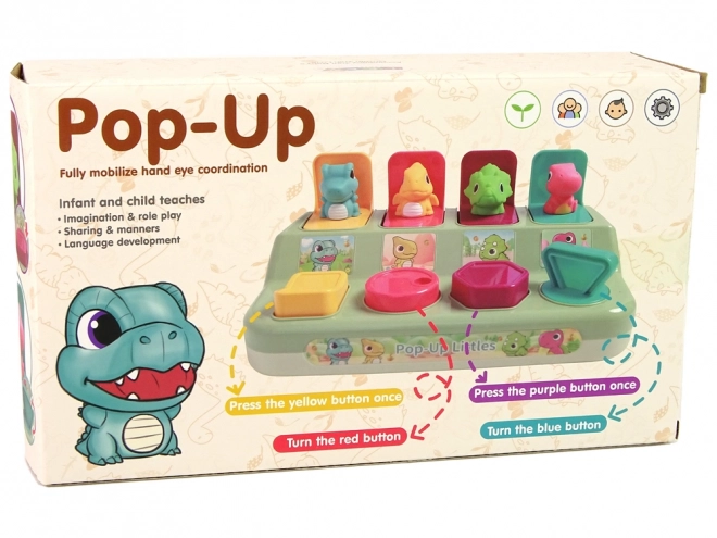 Jouet Arcade Pop-up Dinosaure pour Enfants