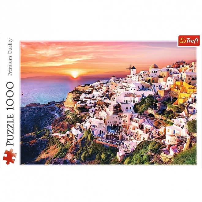 Puzzle Santorini Coucher de Soleil 1000 Pièces