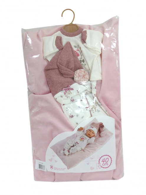 Vêtements pour poupée bébé Llorens M738-80 NEW BORN taille 40-42 cm