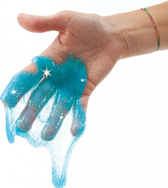 Slime bleu brillant