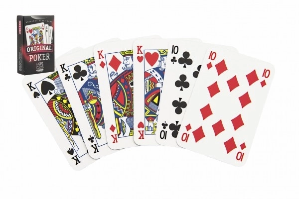 Jeu de cartes de société Poker dans une boîte en papier 6x9cm