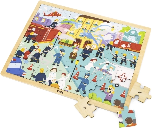 Motif de pompiers coloré qui plaît aux enfants