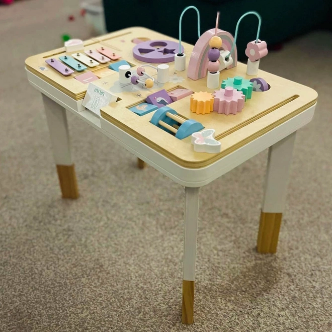Table d'apprentissage interactif Montessori Lulilo rose