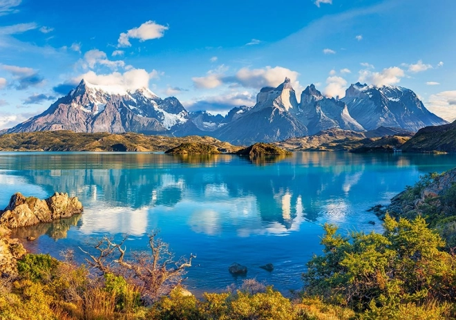 Puzzle 500 pièces Montagnes Torres del Paine Patagonie Chili