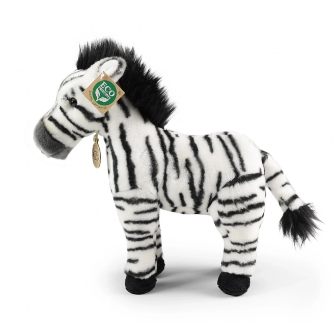 Zèbre en peluche debout 30 cm ECO-FRIENDLY