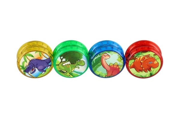 Jojo dinosaures lumineux plastique 6cm à piles mélange de types 12pcs en boîte