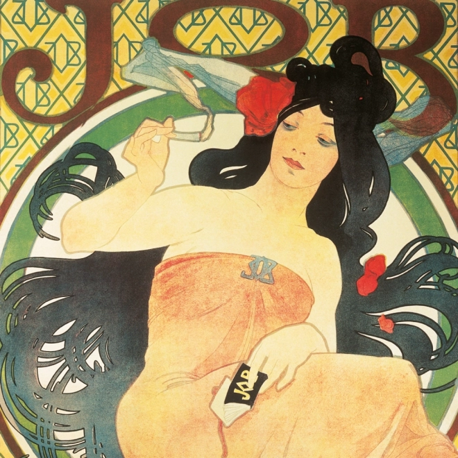 Calendrier de notes Alfons Mucha 2025, 30 × 30 cm