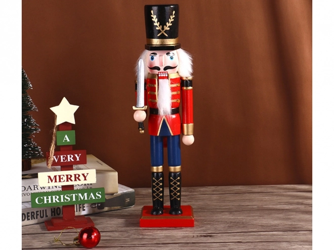 Soldat casse-noisette en bois décoration de Noël