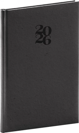 Agenda hebdomadaire Essenza 2026 couleur café 15 x 21 cm