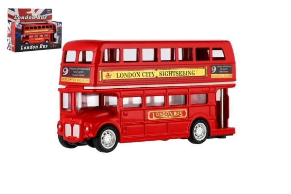 Bus à impériale rouge Londres 12 cm