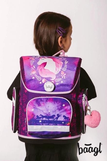 ENSEMBLE BAAGL 3 Ergo Cheval : cartable, trousse, sac