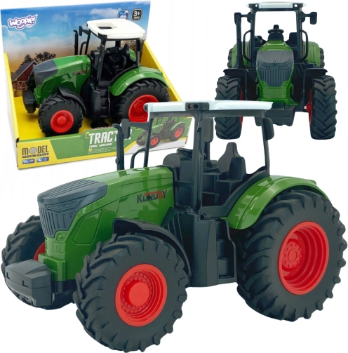 WOOPIE tracteur vert avec roues en caoutchouc