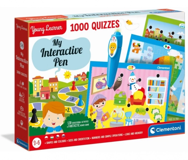 CLEMENTONI Jeu éducatif : Mon stylo interactif 1000 quiz