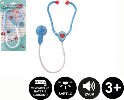 Stéthoscope pour enfants avec lumière LED et son