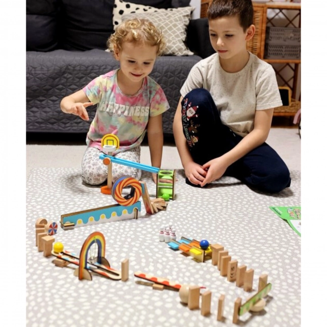Blocs de construction en bois domino / puzzle domino Tooky Toy