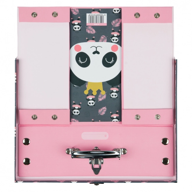BAAGL Valise scolaire pliable Panda avec ferrure