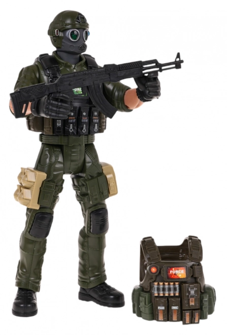 Figurine de soldat + accessoires