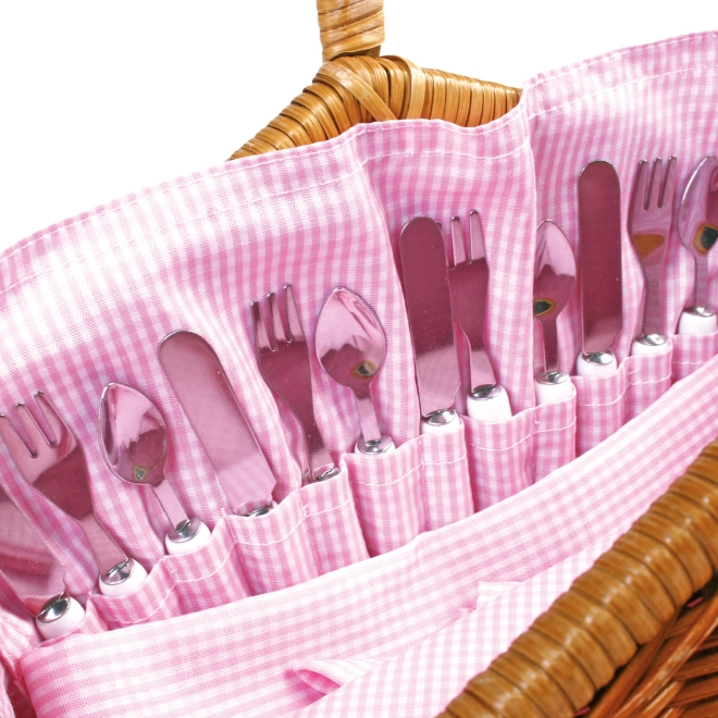 Design adorable avec serviette rose