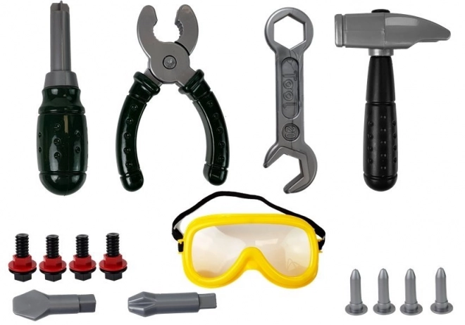 Kit pour bricoleurs Perceuse à batterie Lunettes de protection Casque