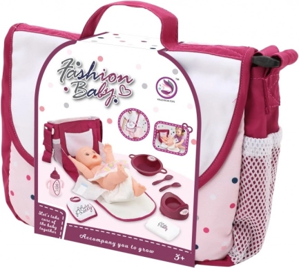 Set de soins pour poupée avec sac de transport et biberon