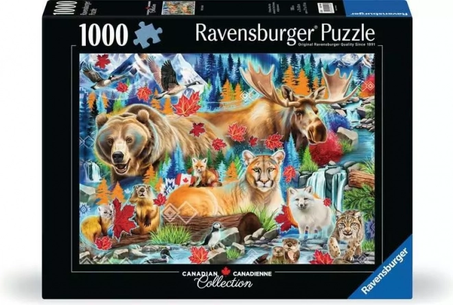 Puzzle Bêtes Sauvages du Canada 1000 pièces